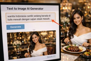 Illustration eines KI-Video-Revolutionslogos von Text zu animierten Bildern.